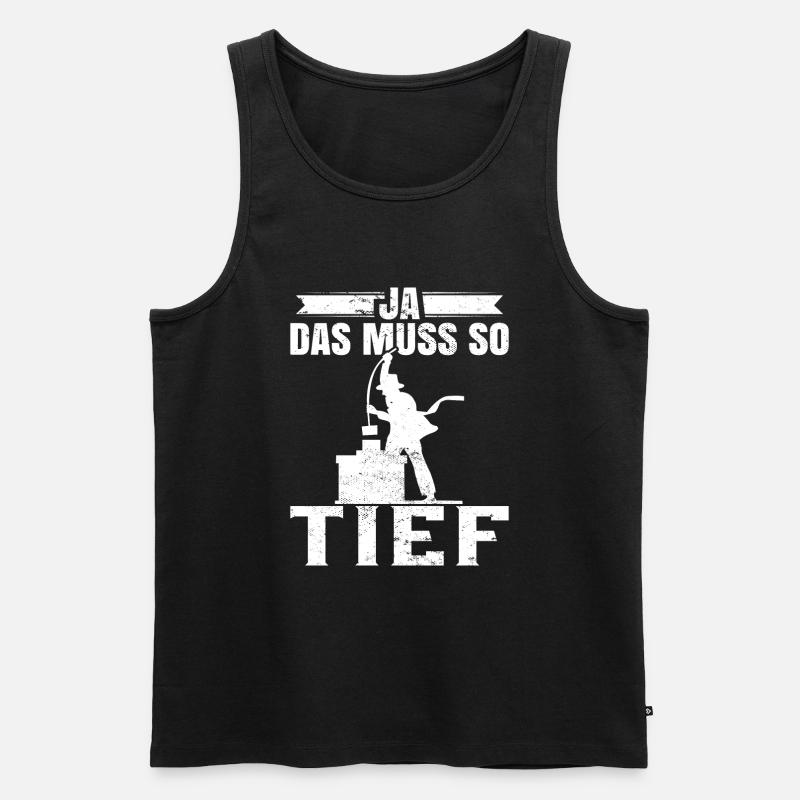 Schornsteinfeger - Männer Premium Bio Tank Top - Schwarz