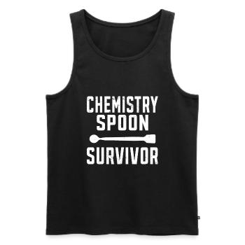 Funny Chemist For Chemistry Nerd - Men's Premium Organic Tank Top - black - Front - Michal (187cm)