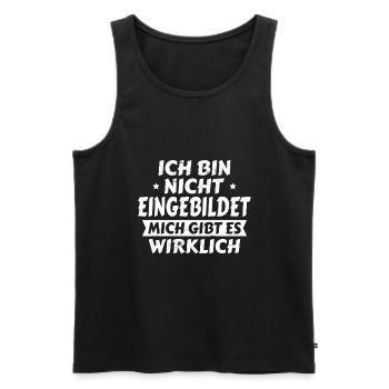 Nachbar geschenk Weihnachten - Männer Premium Bio Tank Top - Schwarz - Vorne - Michal (187cm)