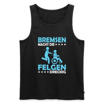 Krankenpfleger Pfleger Altenpfleger Sprüche - Männer Premium Bio Tank Top - Schwarz - Vorne - Michal (187cm)