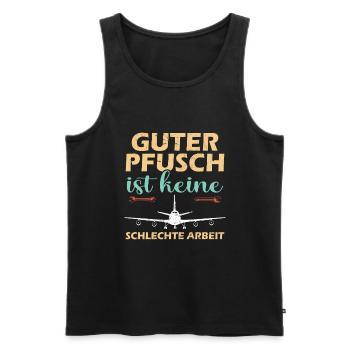 Luftfahrt Techniker - Männer Premium Bio Tank Top - Schwarz - Vorne - AI Model Male 178 light (178cm)