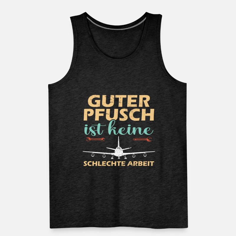 Luftfahrt Techniker Männer Premium Bio Tank Top