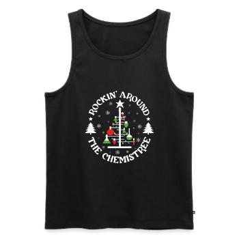 Funny chemist for chemistry -nerd - Men's Premium Organic Tank Top - black - Front - Michal (187cm)