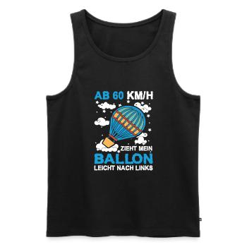 Heißluftballon Fahrt Ballonflug - Männer Premium Bio Tank Top - Schwarz - Vorne - Michal (187cm)