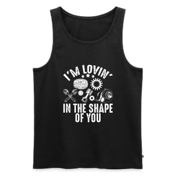 Garage Car parts mechanic racing car lover - Männer Premium Bio Tank Top - Schwarz - Vorne - Michal (187cm)