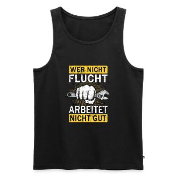 Hausmeister Hauswart Haustechniker - Männer Premium Bio Tank Top - Schwarz - Vorne - Michal (187cm)
