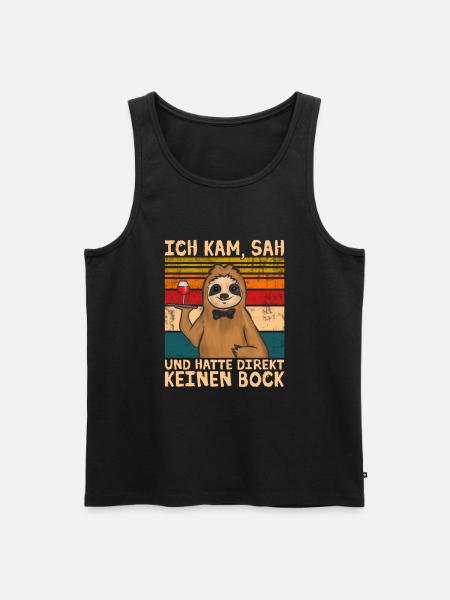 Kellner Bedienung - Männer Premium Bio Tank Top - Schwarz