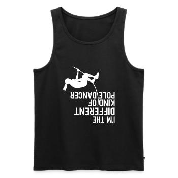 Saut à la perche - Débardeur bio Premium Homme - noir - Devant - Michal (187cm)