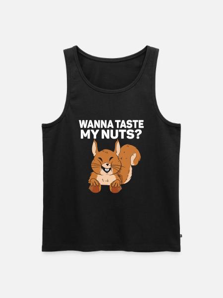 Squirrel Shadow - Männer Premium Bio Tank Top - Schwarz