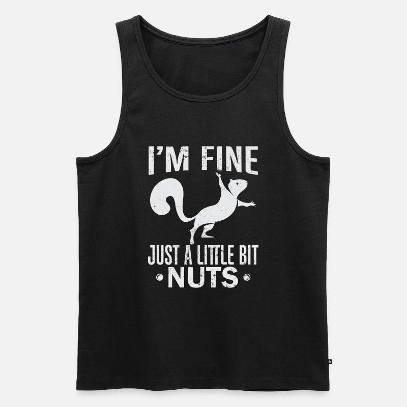 Squirrel Shadow - Männer Premium Bio Tank Top - Schwarz