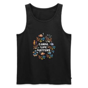 Aquarianer Aquarium - Männer Premium Bio Tank Top - Schwarz - Vorne - AI Model Male 178 light (178cm)