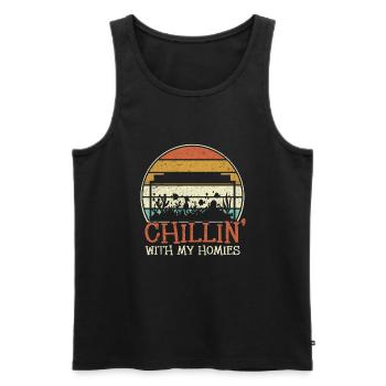 Aquarianer Aquarium - Männer Premium Bio Tank Top - Schwarz - Vorne - AI Model Male 178 light (178cm)