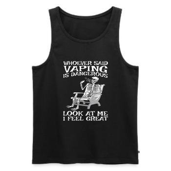 Lehrer Für Bibliothekar - Männer Premium Bio Tank Top - Schwarz - Vorne - Michal (187cm)
