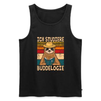Pflanzen Gartenarbeit Gärtner Hobbygärtner - Männer Premium Bio Tank Top - Schwarz - Vorne - Michal (187cm)