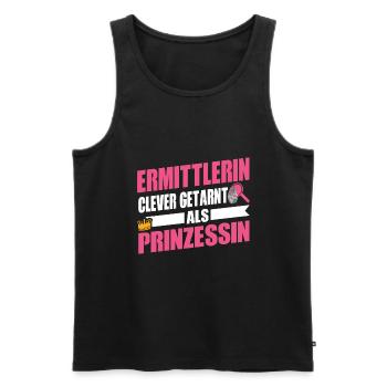 Forsensiker Ermittler des Tatorts - Männer Premium Bio Tank Top - Schwarz - Vorne - Michal (187cm)