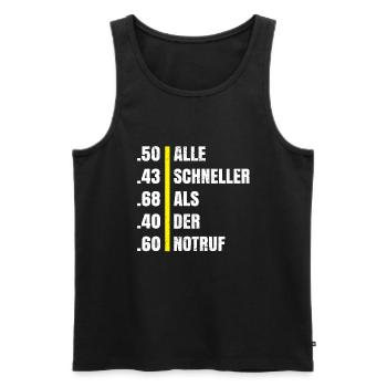 Paintball Gotcha Paintballspieler - Männer Premium Bio Tank Top - Schwarz - Vorne - Michal (187cm)