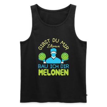 Chirurg Medizinstudenten Medizin Humor - Männer Premium Bio Tank Top - Schwarz - Vorne - Michal (187cm)