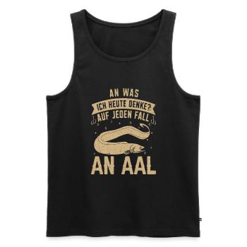 Angeln Geschenk Angler AAL angeln - Männer Premium Bio Tank Top - Schwarz - Vorne - Michal (187cm)