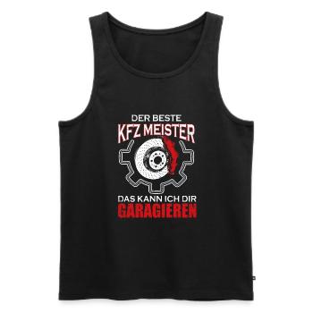 KFZ Mechaniker Meister Mechatroniker - Männer Premium Bio Tank Top - Schwarz - Vorne - Michal (187cm)