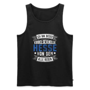 Hessen Frankfurt Apfelwein - Männer Premium Bio Tank Top - Schwarz - Vorne - Michal (187cm)