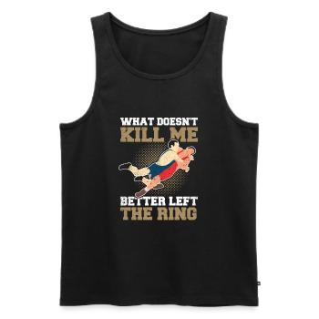 Lustiger Wrestling Wrestler - Männer Premium Bio Tank Top - Schwarz - Vorne - Michal (187cm)