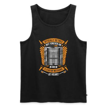 Elevator Mechanic Elevator Elevator - Men's Premium Organic Tank Top - black - Front - AI Model Male 178 light (178cm)