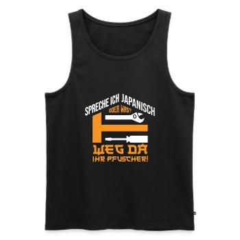 Hausmeister Hauswart Haustechniker - Männer Premium Bio Tank Top - Schwarz - Vorne - Michal (187cm)