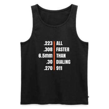 Gewehrschütze Langstreckenschießen - Männer Premium Bio Tank Top - Schwarz - Vorne - AI Model Male 178 light (178cm)