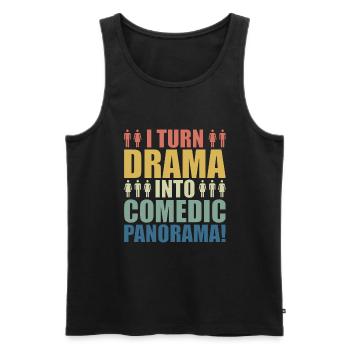 HR Manager Human Resource HR Mitarbeiter - Männer Premium Bio Tank Top - Schwarz - Vorne - AI Model Male 178 light (178cm)
