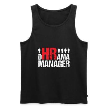 HR Manager Human Resource HR Mitarbeiter - Männer Premium Bio Tank Top - Schwarz - Vorne - AI Model Male 178 light (178cm)