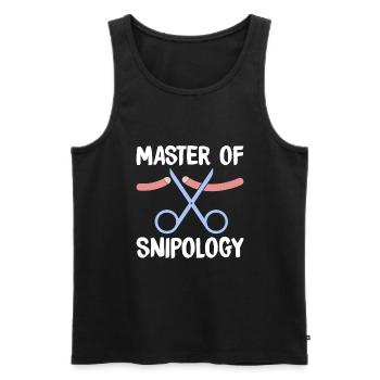 Vasectomy urologist - Men's Premium Organic Tank Top - black - Front - AI Model Male 178 light (178cm)