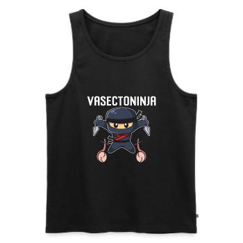 Vasectomy urologist - Men's Premium Organic Tank Top - black - Front - AI Model Male 178 light (178cm)