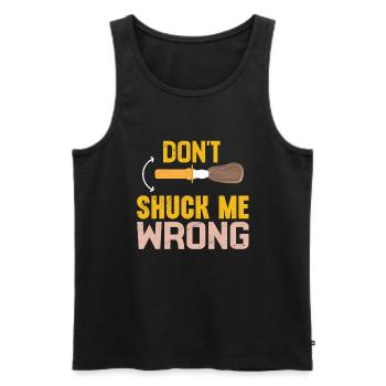 Lustige Austern Austernliebhaber Auster - Männer Premium Bio Tank Top - Schwarz - Vorne - AI Model Male 178 light (178cm)