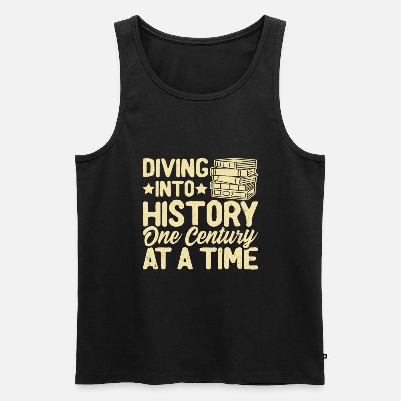 Historiker - Männer Premium Bio Tank Top - Schwarz
