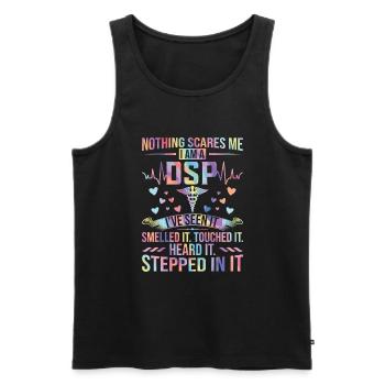 DSP Direct support Professional DSP Nurse - Männer Premium Bio Tank Top - Schwarz - Vorne - AI Model Male 178 light (178cm)