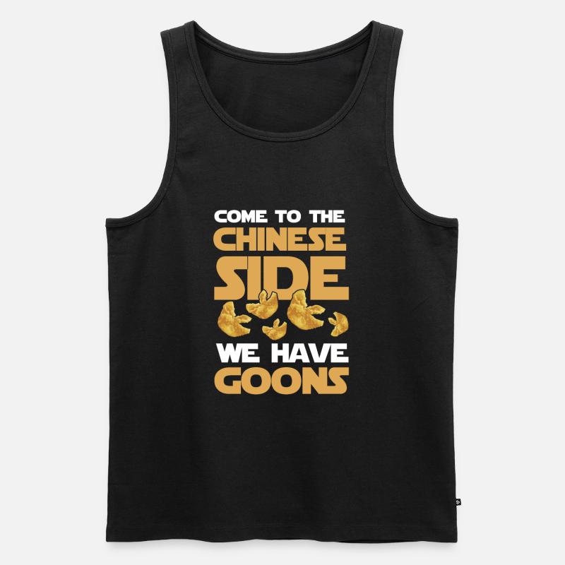 Lustiges Crab Rangoon - Männer Premium Bio Tank Top - Schwarz