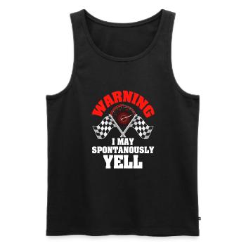 Pit crew Racing Pit Crew Granny - Men's Premium Organic Tank Top - black - Front - Michal (187cm)