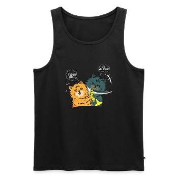 Mellophone Funny Mellophonist - Men's Premium Organic Tank Top - black - Front - Michal (187cm)
