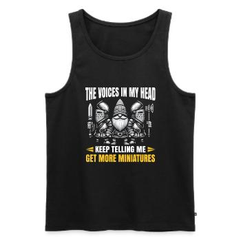 Miniaturmalerei miniature Painting - Männer Premium Bio Tank Top - Schwarz - Vorne - AI Model Male 178 light (178cm)