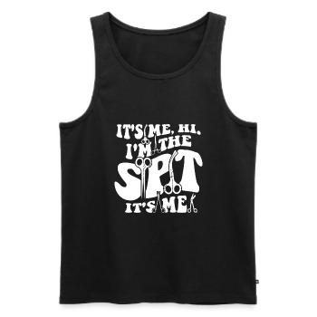 Sterile Processing Technician - Men's Premium Organic Tank Top - black - Front - AI Model Male 178 light (178cm)