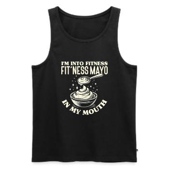 mayonnaise Mayo Lover - Débardeur bio Premium Homme - noir - Devant - AI Model Male 178 light (178cm)