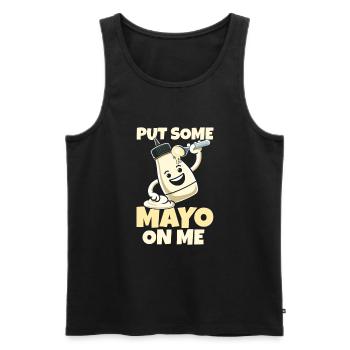 Mayonnaise Mayo Lover - Débardeur bio Premium Homme - noir - Devant - AI Model Male 178 light (178cm)