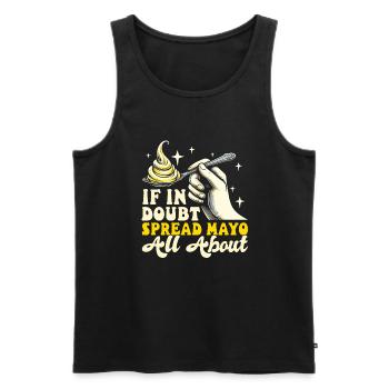 Mayonnaise Mayo Lover - Débardeur bio Premium Homme - noir - Devant - AI Model Male 178 light (178cm)