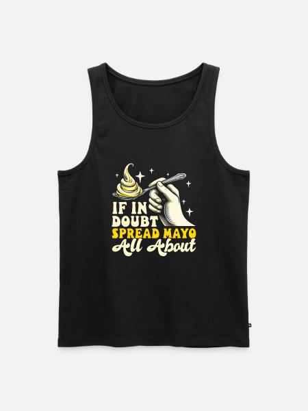 Mayo Lover mayonnaise - Männer Premium Bio Tank Top - Schwarz