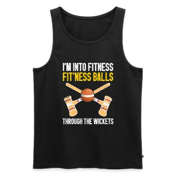 Croquet - Männer Premium Bio Tank Top - Schwarz - Vorne - Michal (187cm)