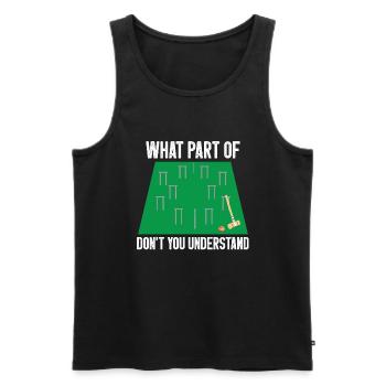 Croquet - Männer Premium Bio Tank Top - Schwarz - Vorne - Michal (187cm)