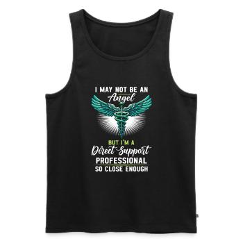 DSP Direct support Professional DSP Nurse - Männer Premium Bio Tank Top - Schwarz - Vorne - AI Model Male 178 light (178cm)