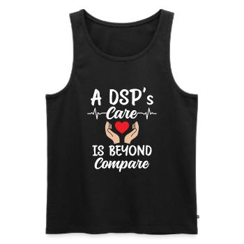 DSP Direct support Professional DSP Nurse - Männer Premium Bio Tank Top - Schwarz - Vorne - AI Model Male 178 light (178cm)