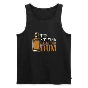 Taco - Männer Premium Bio Tank Top - Schwarz - Vorne - AI Model Male 178 light (178cm)