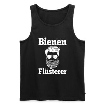 Apiculteur cadeaux apiculteur dicton - Débardeur bio Premium Homme - noir - Devant - AI Model Male 178 light (178cm)